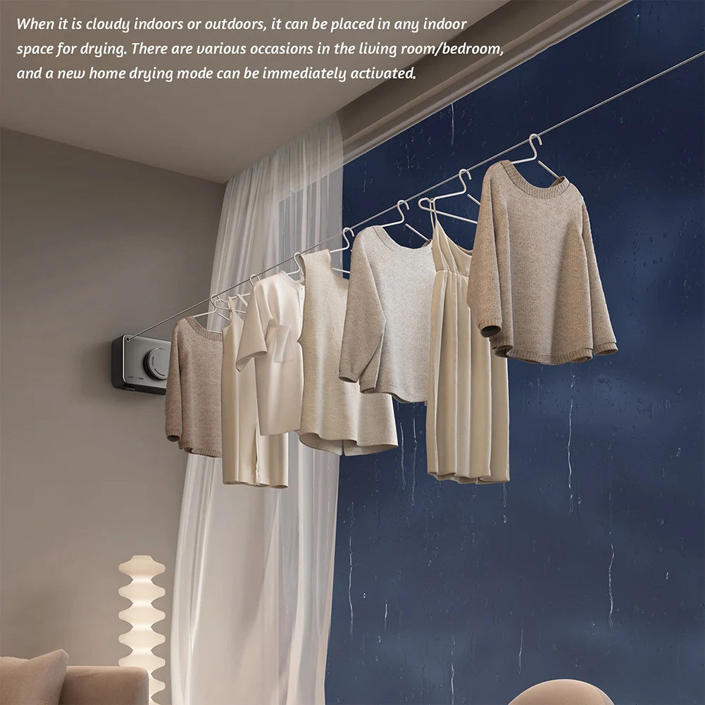 Colgador de Ropa Telescopico para murallas