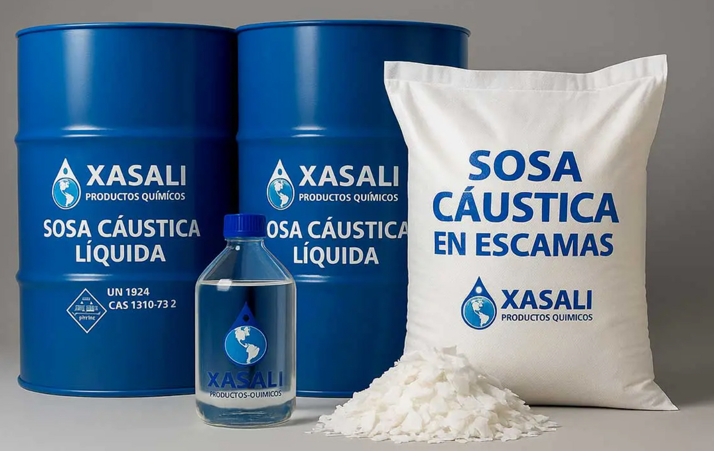 Soda Cáustica Líquida 50% – 1 KG, Hidróxido de Sodio Industrial