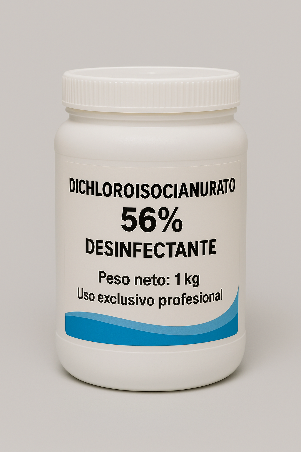 Dicloroisocianurato de Sodio 56% – Cloro Granulado de Alta Eficiencia pote 1 Kg