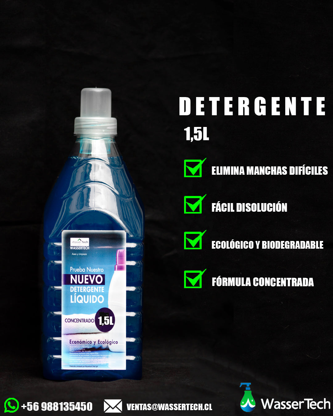 Detergente para Ropa 1,5 litros