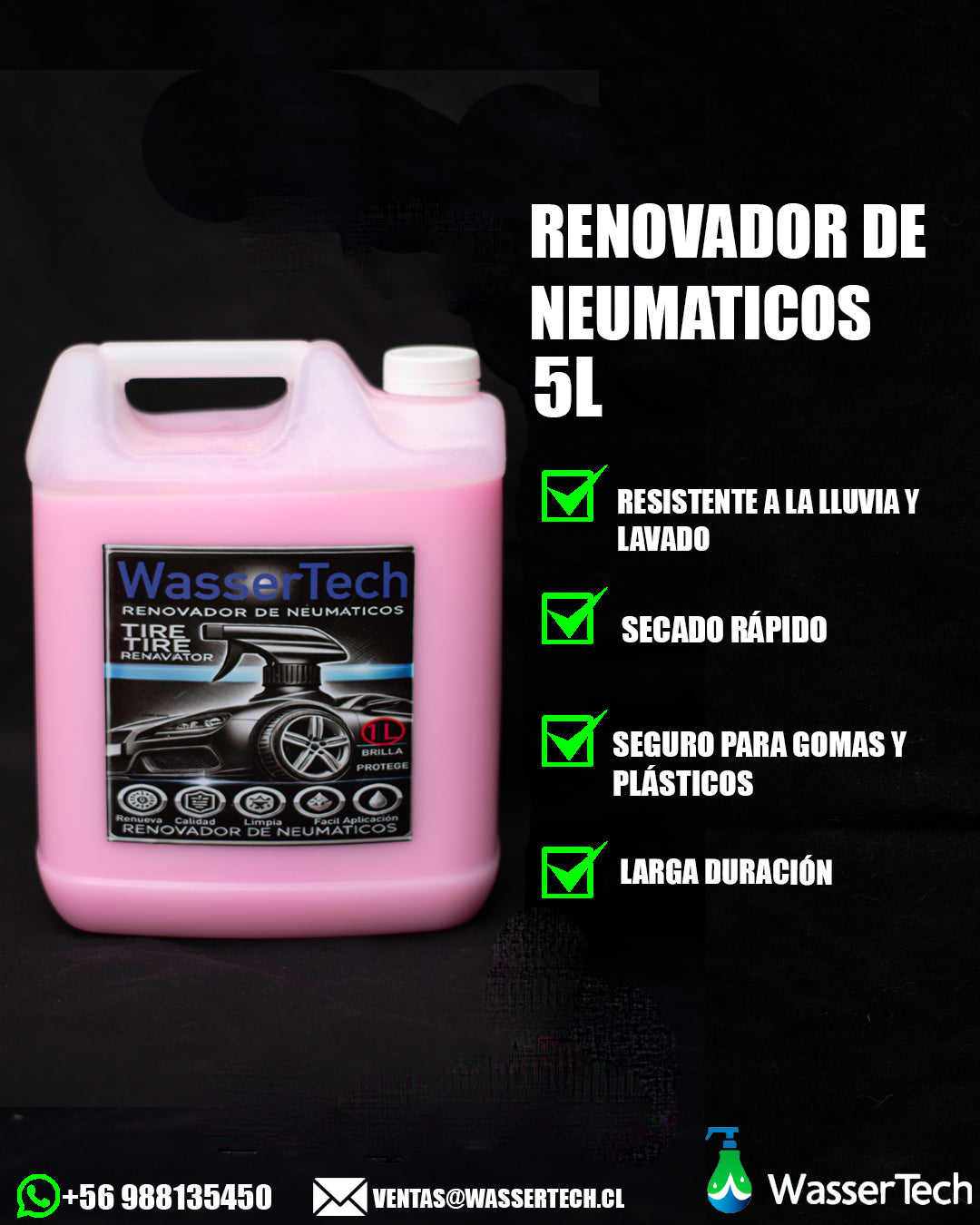 Renovador de Neumaticos EXTRA BRILLO 1 Litro