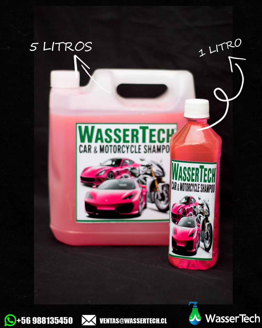 Shampoo Automotriz Concentrado 600cc