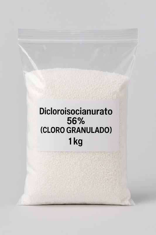 Dicloroisocianurato 56% (Cloro Rápida Acción) Bolsa 1 kg