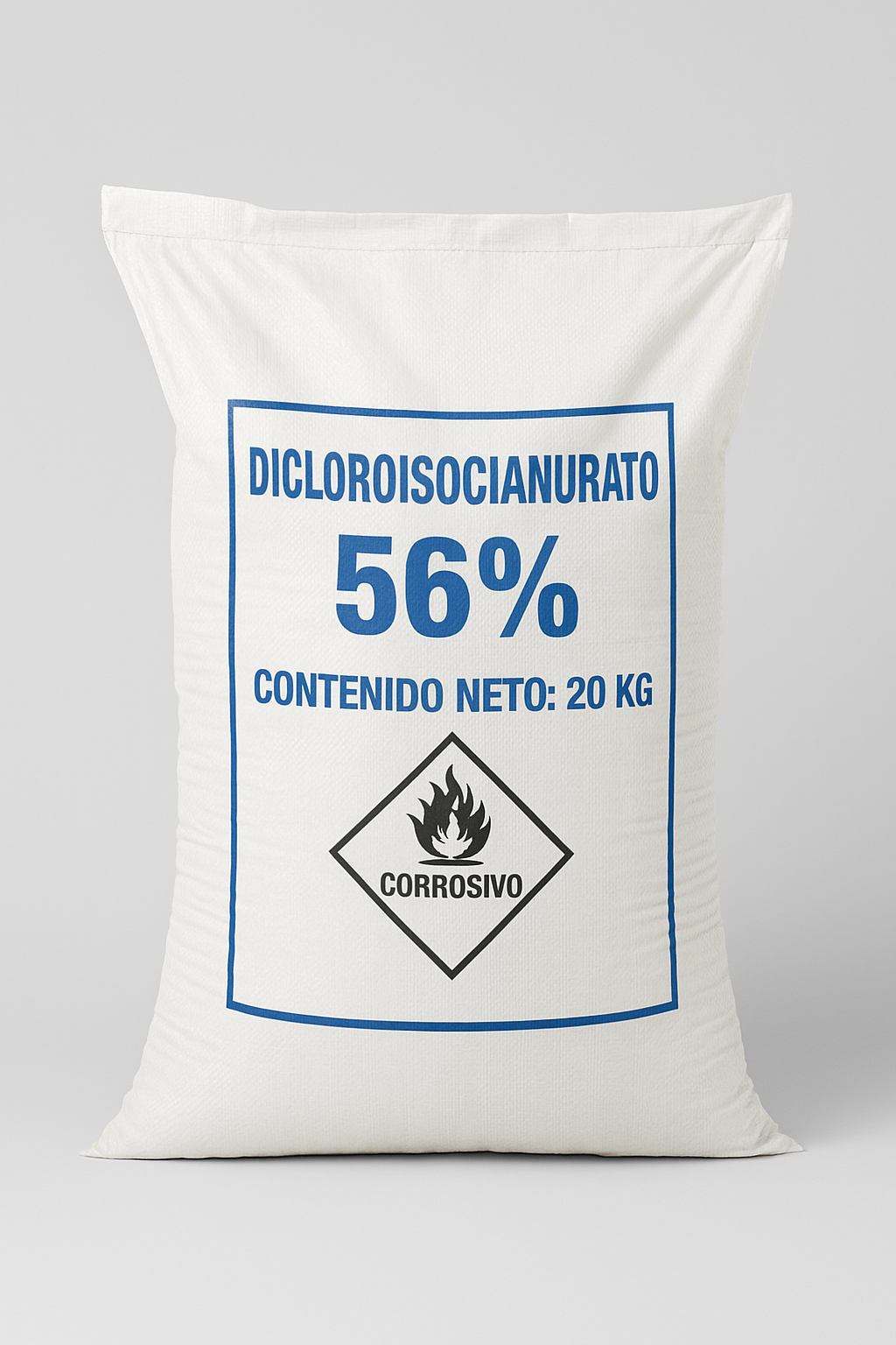 Dicloroisocianurato de Sodio 56% – Cloro Granulado de Alta Eficiencia 25 kg
