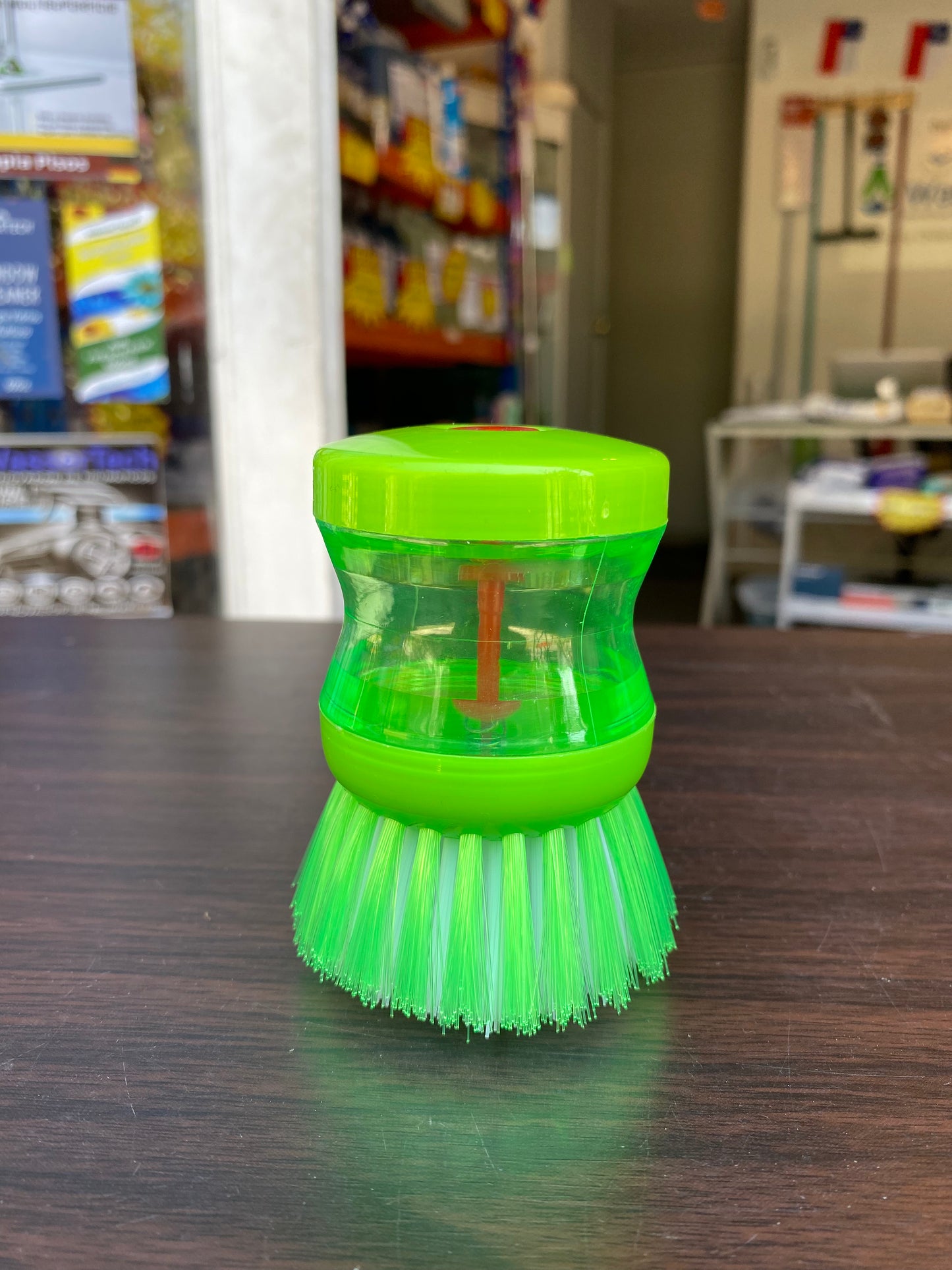 Escobilla para Lavar la Loza con Contenedor de Detergente Integrado