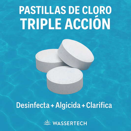 Pastillas de Cloro Triple Acción 1 KG