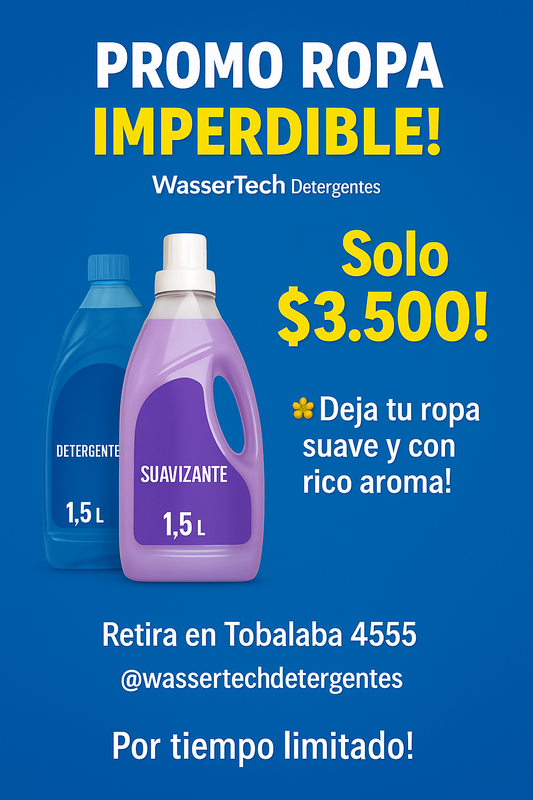 Promocion Detergente de ropa y suavizante